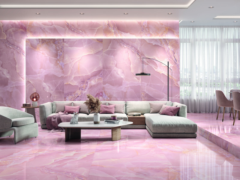 Baldocer Cerámica Onyx Rose polished 60x120 rett