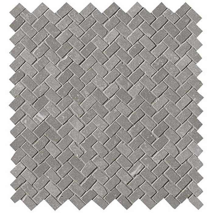 FAP Ceramiche Maku Grey spina mosaico mat anticato 1,3x2,3 op net