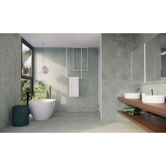 Prissmacer Cerámica Beton Cire Bercy Salvia 60x120 rett