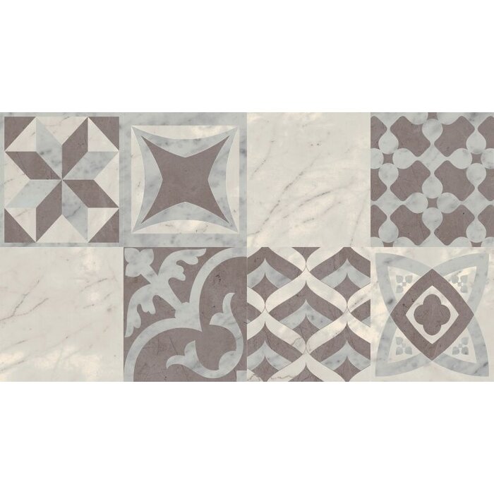 Atlas Concorde Solution Exigo Cementine decor wandtegel gepolijst 30,5x56 rett