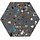 Gobi Nero hexagon 20x24