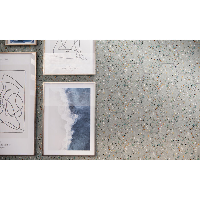 Prissmacer Cerámica Gobi Grigio hexagon 20x24