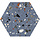 Gobi Blu hexagon 20x24