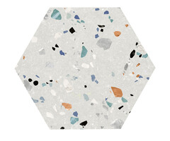 Prissmacer Cerámica Gobi Bianco hexagon 20x24