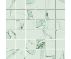 Atlas Concorde Solution Exigo Statuario mat mozaiek 5x5 op net van 30x30