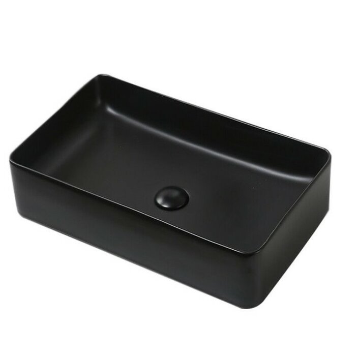 By Goof Waskom keramiek mat zwart 60x34x11cm