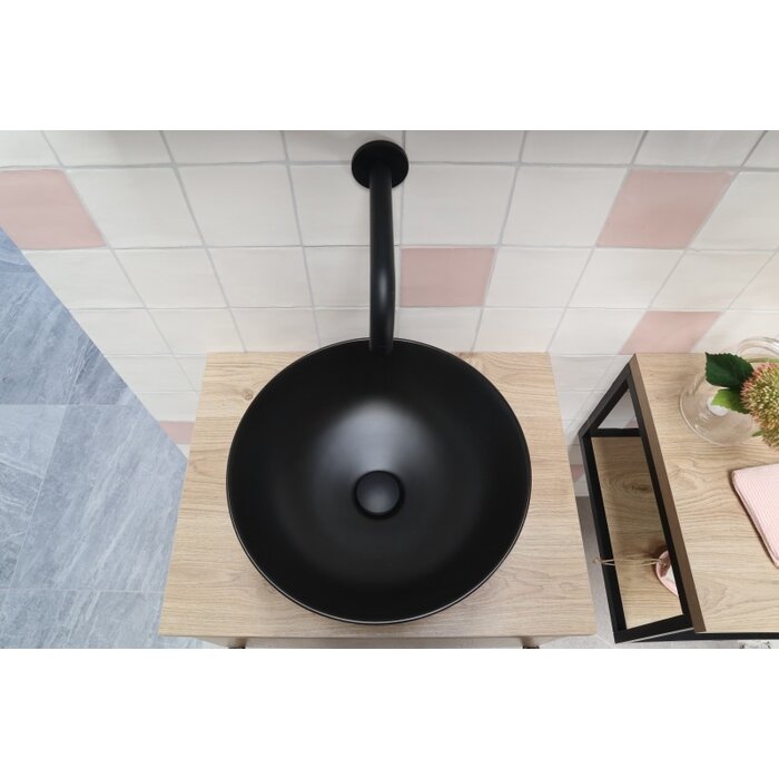 By Goof Waskom keramiek mat zwart 40x40x13.5cm