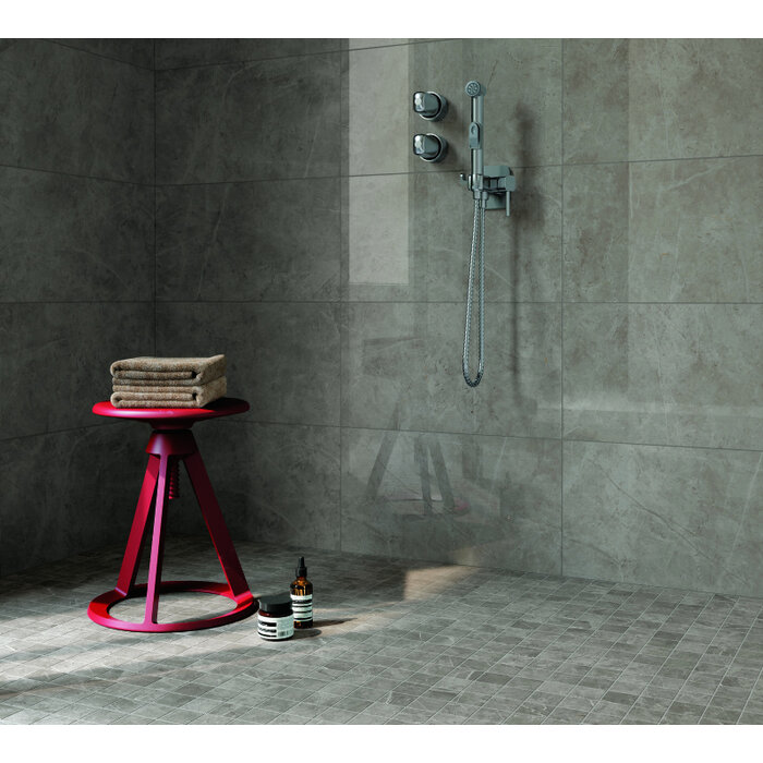 Atlas Concorde Solution Exigo Jolie Grey mat mozaiek 5x5 op net van 30x30