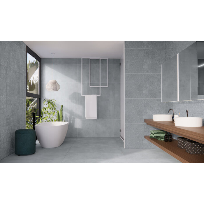 Prissmacer Cerámica Beton Cire Bercy Blu 60x120 rett