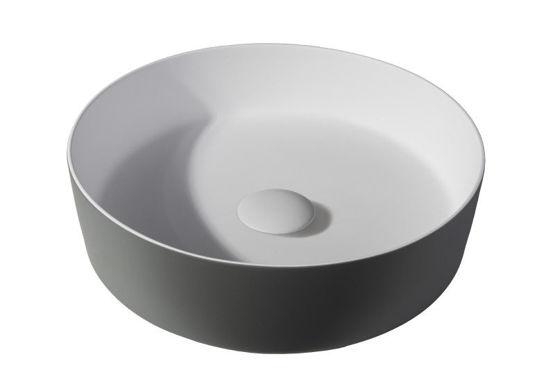 Solid surface waskom Tess grijs EXT