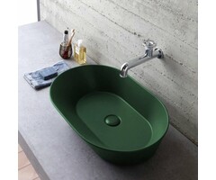 By Goof Mees design waskom ovaal mat groen