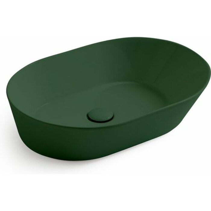 By Goof Mees design waskom ovaal mat groen