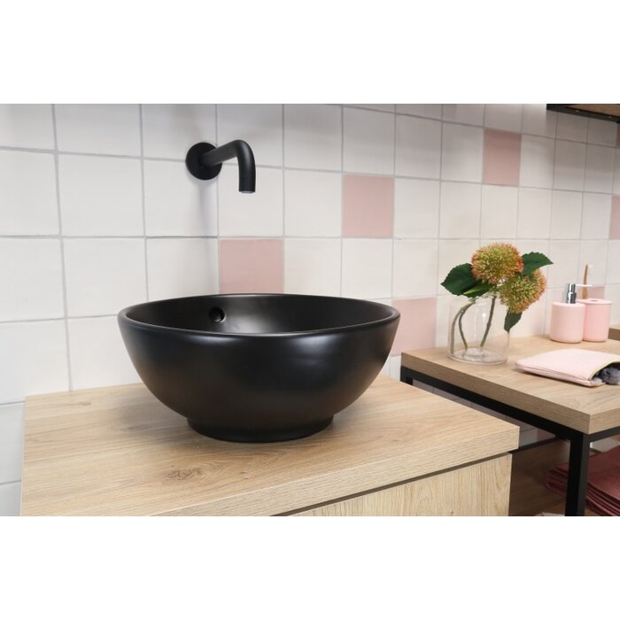 By Goof Waskom keramiek mat zwart 38x38x15cm