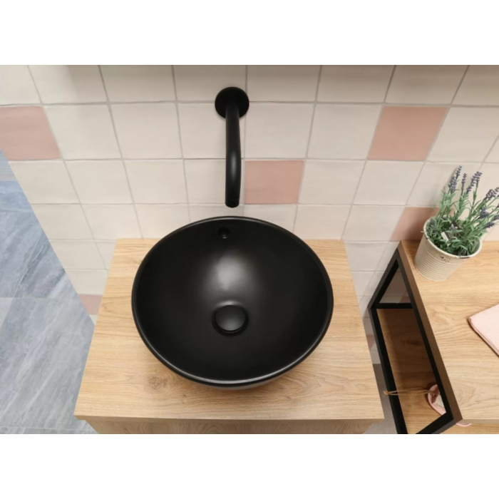 By Goof Waskom keramiek mat zwart 38x38x15cm