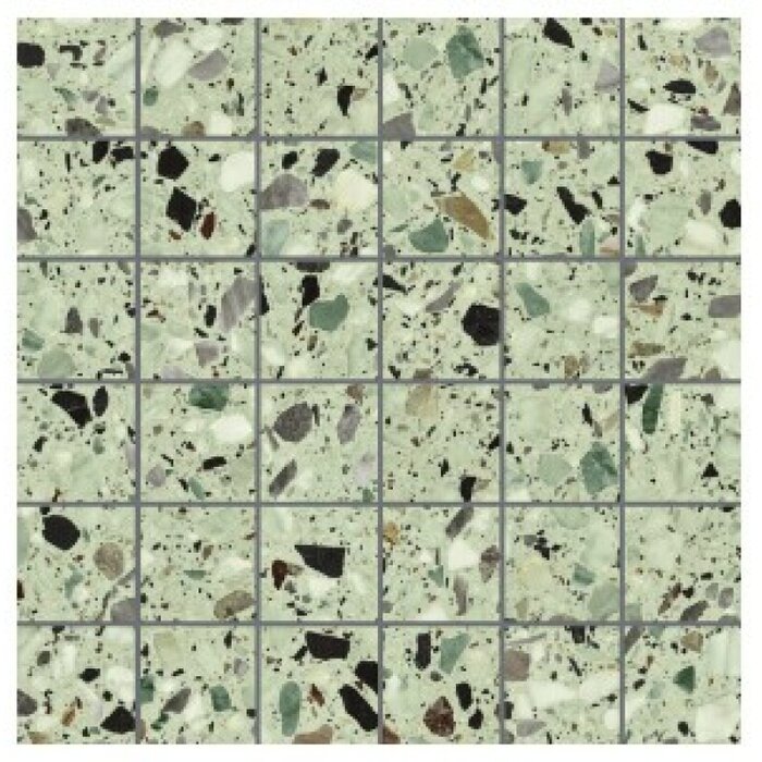 EnergieKer Medley terrazzo Leaf mozaiek 5x5 op net van 30x30