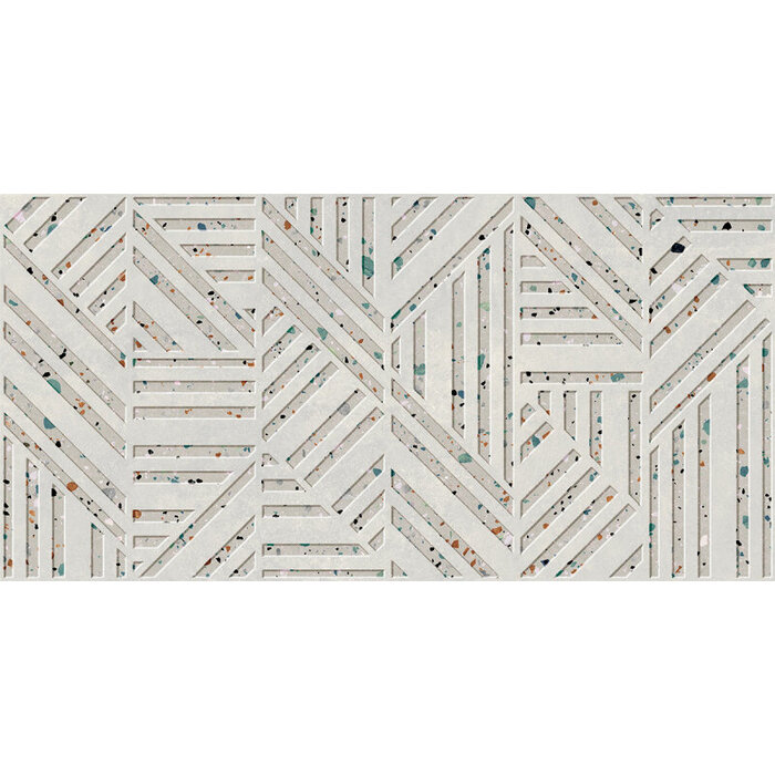 Prissmacer Cerámica Gobi Bianco relieve wandtegel 60x120 rett