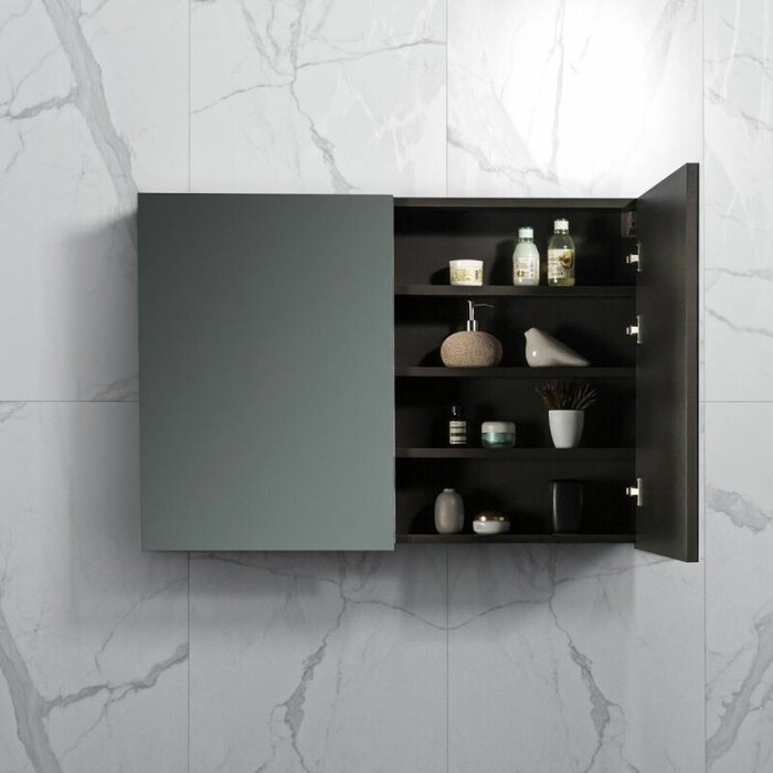 By Goof Spiegelkast Tieme mat grijs 100x70x16cm