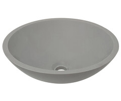 Wiesbaden Valerie waskom rond 43x13 cm solid surface betonlook