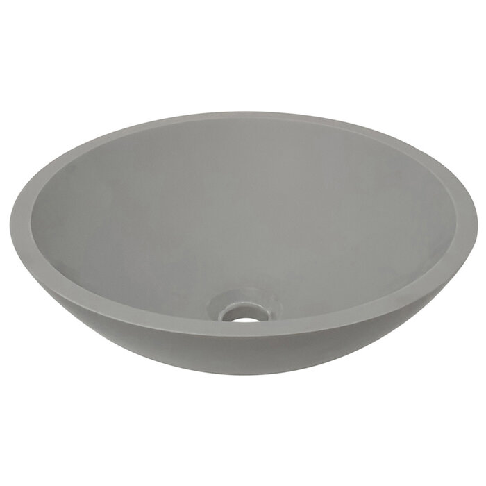 Wiesbaden Wiesbaden Valerie waskom rond 43x13 cm solid surface betonlook