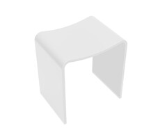 Wiesbaden Solid surface kruk 40 x 30 x 42,5 cm mat wit