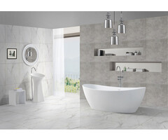 Wiesbaden Eva Solid Surface vrijstaand bad type 178x84x64 cm mat wit