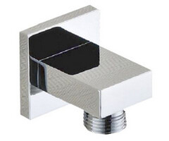 Wandaansluitbocht vierkant 1/2" chroom