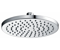 Caral hoofddouche rond 20 x 1,2 cm chroom