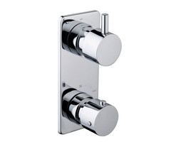 Caral inbouw 2-wegs douchethermostaat rond chroom