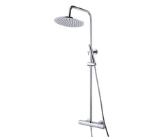 Caral thermostatische regendoucheset opbouw chroom