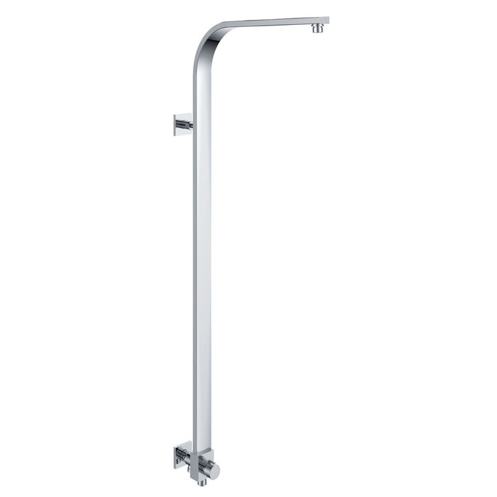 Luxe douchestang+ omstelknop 45x1000 chroom