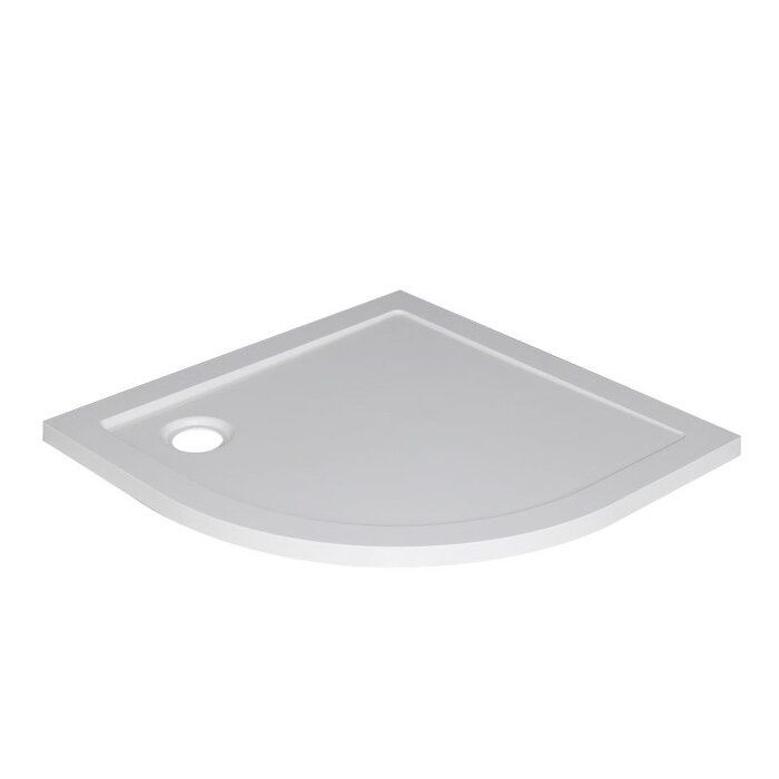 luxe douchebak SMC 1/4 rond 900x900x40 inbouw wit