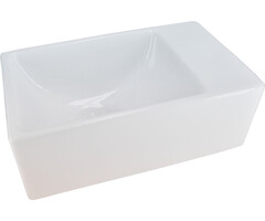 Rhea xxs fontein zonder kraangat 30,5 x 18 x 11 cm keramiek glans wit