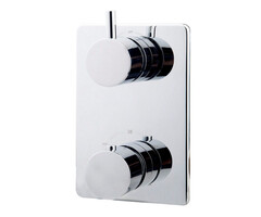 Wiesbaden Caral afbouwdeel inbouwthermostaat 2 weg chroom