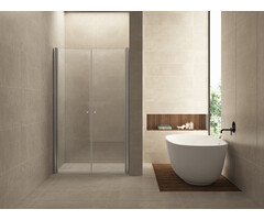 Lagos pendeldeur in nis 800 x 2000 x 6 mm nano helder glas/chroom