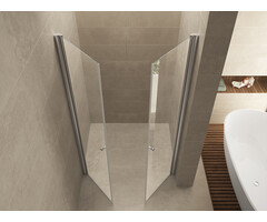 Lagos pendeldeur in nis 1000 x 2000 x 6 mm nano helder glas/chroom