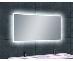 Quatro spiegel rechthoek met LED, dimbaar en spiegelverwarming 120 x 60 cm
