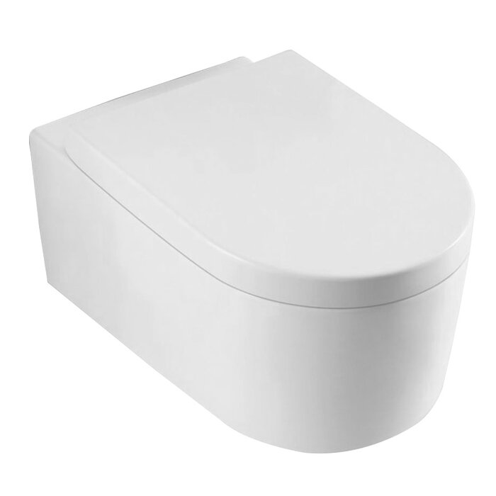 Arco wandcloset met Arco toiletzitting softclose en quick release glans wit