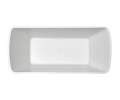 Larx vrijstaand ligbad 170 x 78 cm acryl glans wit met waste glans wit