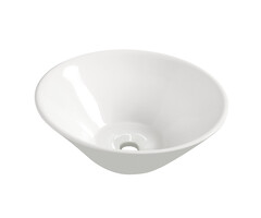 Circle waskom rond 42 x 15 cm keramiek glans wit