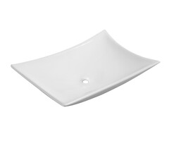 Scala waskom rechthoekig 56 x 37 x 10,5 cm keramiek glans wit