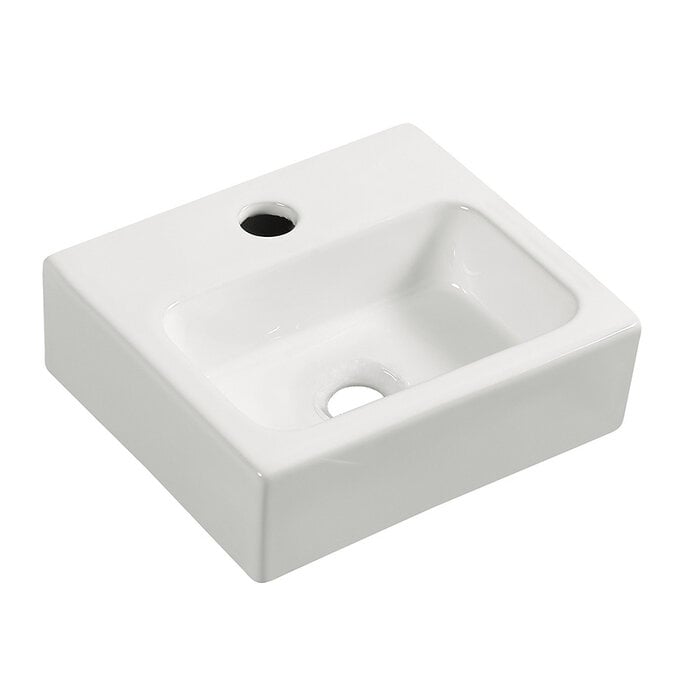 Leto mini fontein 28 x 24, 5 x 9 cm keramiek glans wit