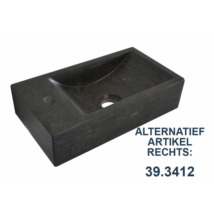 Wiesbaden fontein links 40x22x10 cm hardsteen gezoet
