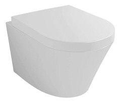 Vesta wandcloset met Vesta toiletzitting softclose en quick release glans wit