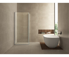 Salone cabine met 2 draaideuren 1000 x 1000 x 2000 x 8 mm nano helder glas/chroom