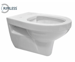 Trevi wandcloset rimless glans wit