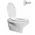 Trevi wandcloset rimless met Ultimo 3.0 toiletzitting softclose en quick release glans wit