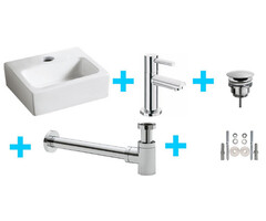 one-pack Leto fontein + Amador toiletkraan chroom