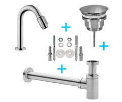 Victoria fonteinkraanset geborsteld staal