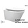 Vesta wandcloset rimless met Flatline toiletzitting softclose en quick release glans wit