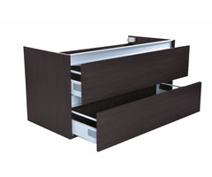 Wiesbaden Vision onderkast met 2 laden 100 x 46 cm houtnerf grijs